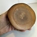Japanese Carved Wooden Trinket Unique Box Vintage Mt Fuji Round 4” x 4.5”