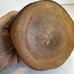 Japanese Carved Wooden Trinket Unique Box Vintage Mt Fuji Round 4” x 4.5”