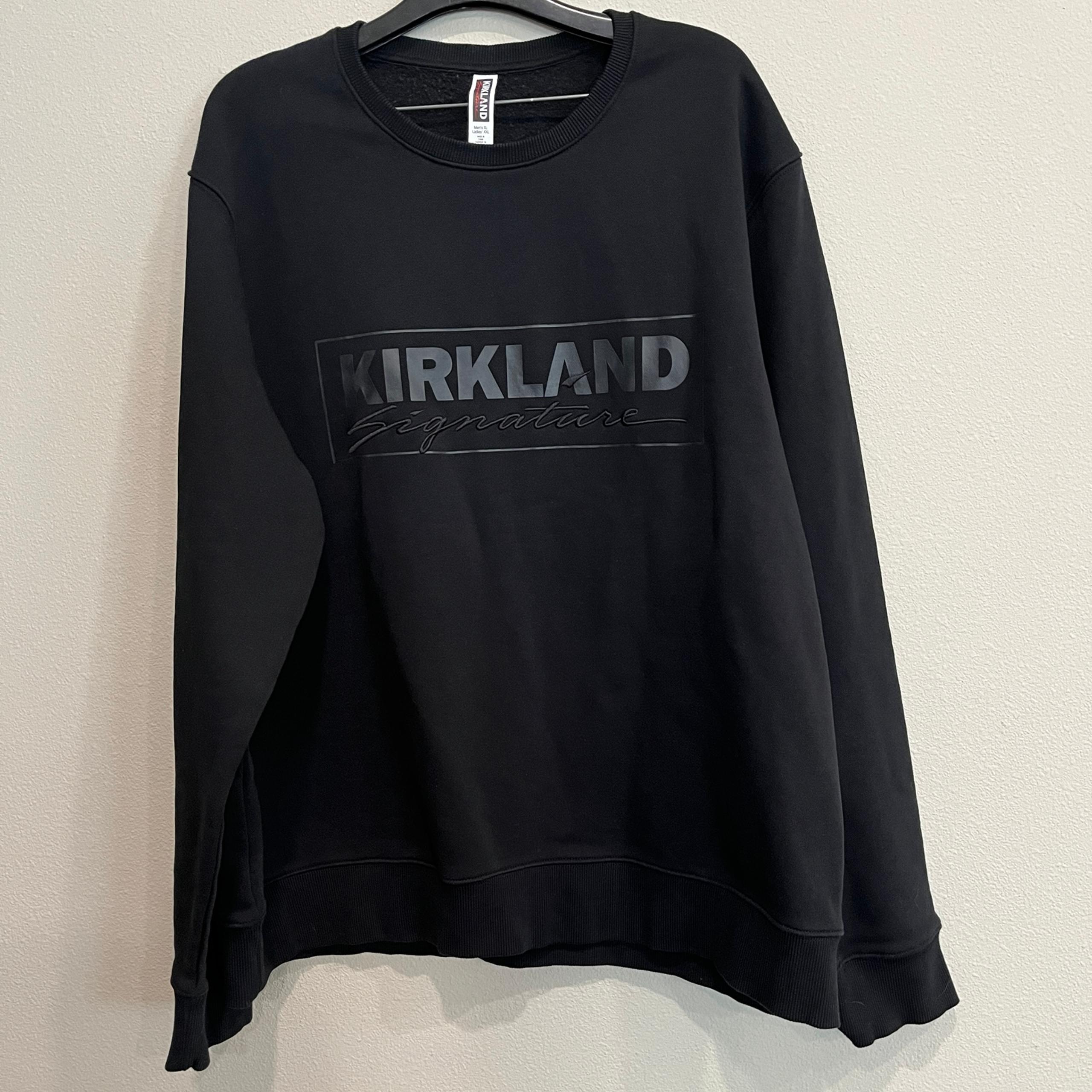 Kirkland signature sweatshirt blacked out logo mens XL women’s XXL