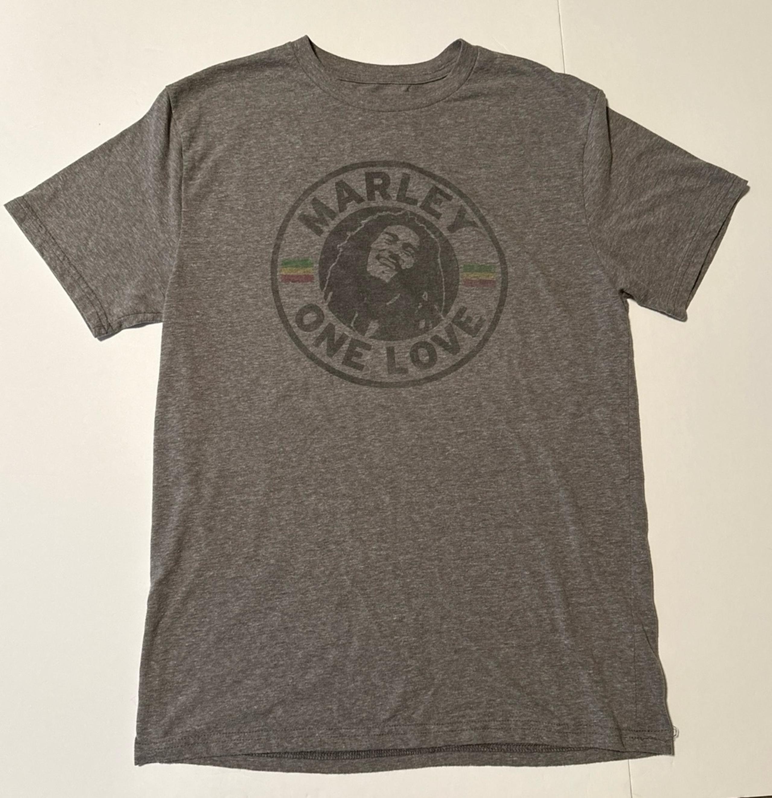 Marley One Love Zion Rootswear Men’s L T-Shirt Bob Marley Short Sleeve Gray