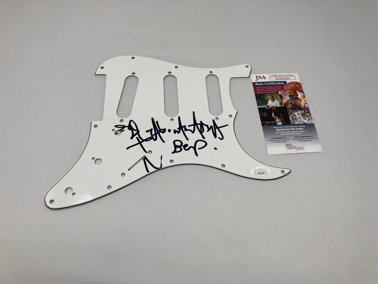 Taboo of Black Eyed Peas signed Electric Pickguard JSA COA
