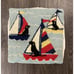 ROVER ISLAND SAILOR LABS SCENE 16 X16 HOOKED WOOL PILLOW COVER