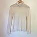 Barney's New York Cream Cashmere Turtleneck
