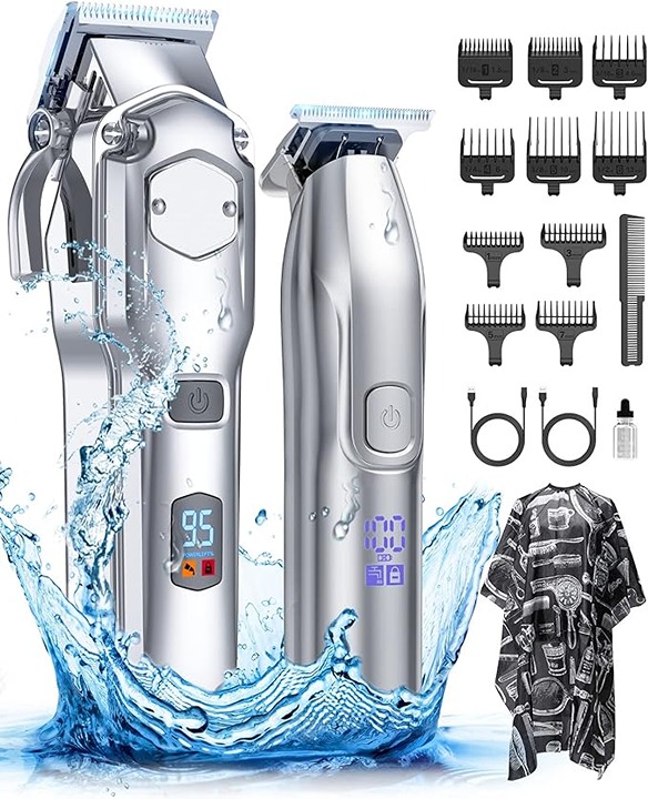 Hair Clippers for Men Cordless,Mens Clippers and Trimmers Set,Barber Clippers