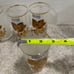 Set of 4 Bohemia Crystalex Gold Flower Timbers *NEW*
