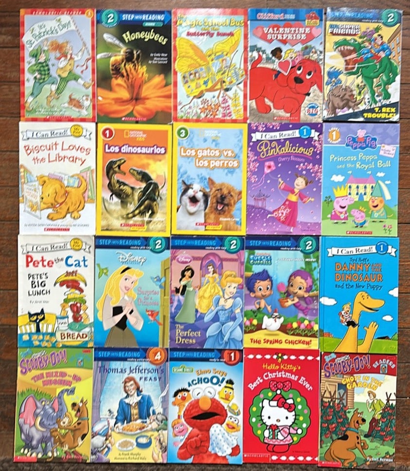 Huge bundle of various level reader books (20 books)