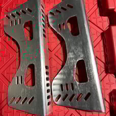 Custom CNC Cut Aluminum Side Mount Brackets for Racing Bucket Seats
