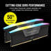 CORSAIR VENGEANCE RGB DDR5 RAM 32GB (2x16GB) 6000MHz CL36 Intel XMP iCUE Compati