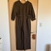 Dark brown all-in-one with buttons