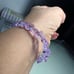 LAVENDER BUTTERFLY CRYSTALS + LAVENDER STONES BRACELET size 6” up to 7”