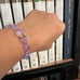 LAVENDER BUTTERFLY CRYSTALS + LAVENDER STONES BRACELET size 6” up to 7”