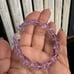 LAVENDER BUTTERFLY CRYSTALS + LAVENDER STONES BRACELET size 6” up to 7”