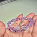 LAVENDER BUTTERFLY CRYSTALS + LAVENDER STONES BRACELET size 6” up to 7”