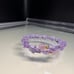LAVENDER BUTTERFLY CRYSTALS + LAVENDER STONES BRACELET size 6” up to 7”
