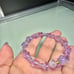 LAVENDER BUTTERFLY CRYSTALS + LAVENDER STONES BRACELET size 6” up to 7”