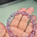 LAVENDER BUTTERFLY CRYSTALS + LAVENDER STONES BRACELET size 6” up to 7”
