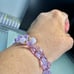 LAVENDER BUTTERFLY CRYSTALS + LAVENDER STONES BRACELET size 6” up to 7”
