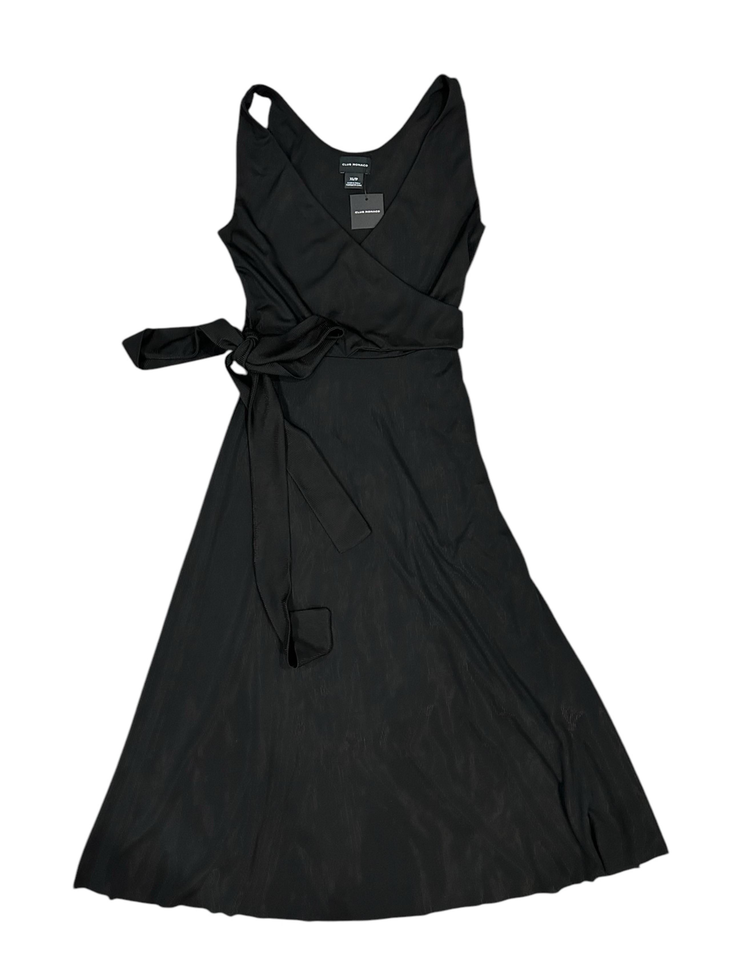 CLUB MONACO Women's Jadrien Knit Midi Dress Sleeveless Size XS Black NWT $170