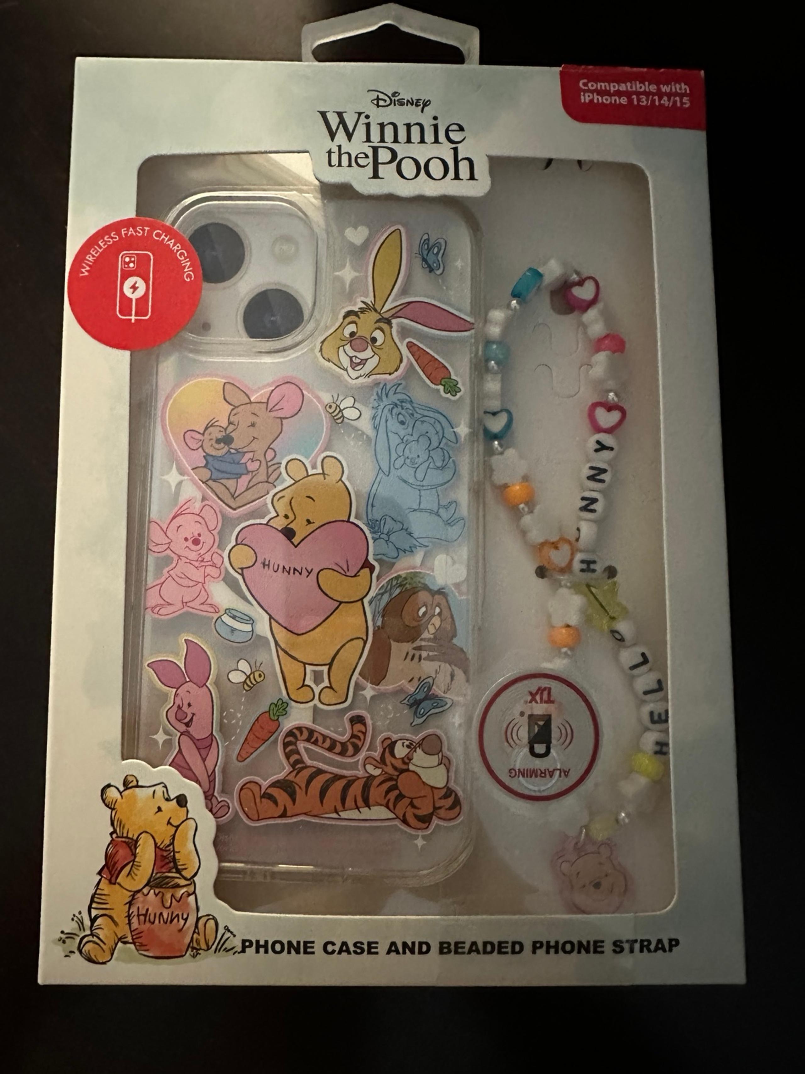 Disney Winnie the Pooh iPhone Case with Beaded Strap for iPhone 13/14/15