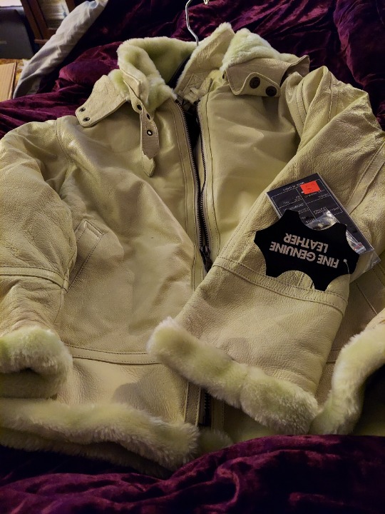 White Shearling coat