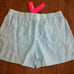 NWT Lilly Pulitzer Lilo linen shorts Celestial Blue X Resort White LARGE