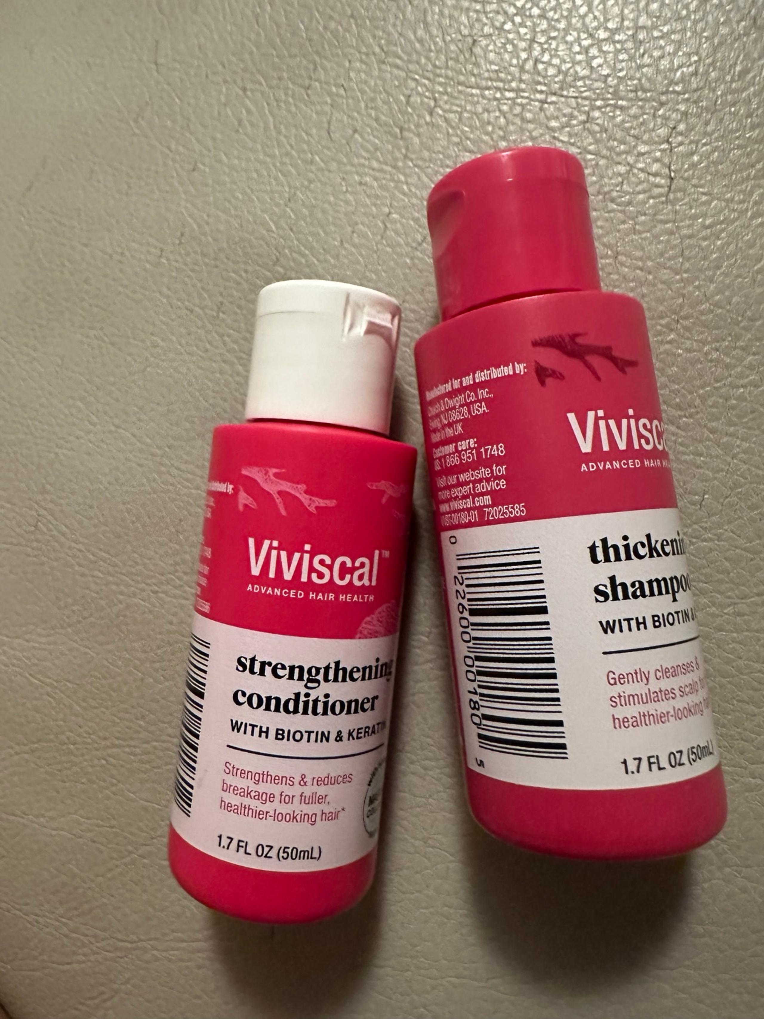 Viviscal strengthening  shampoo and conditioner 1.7 oz each new