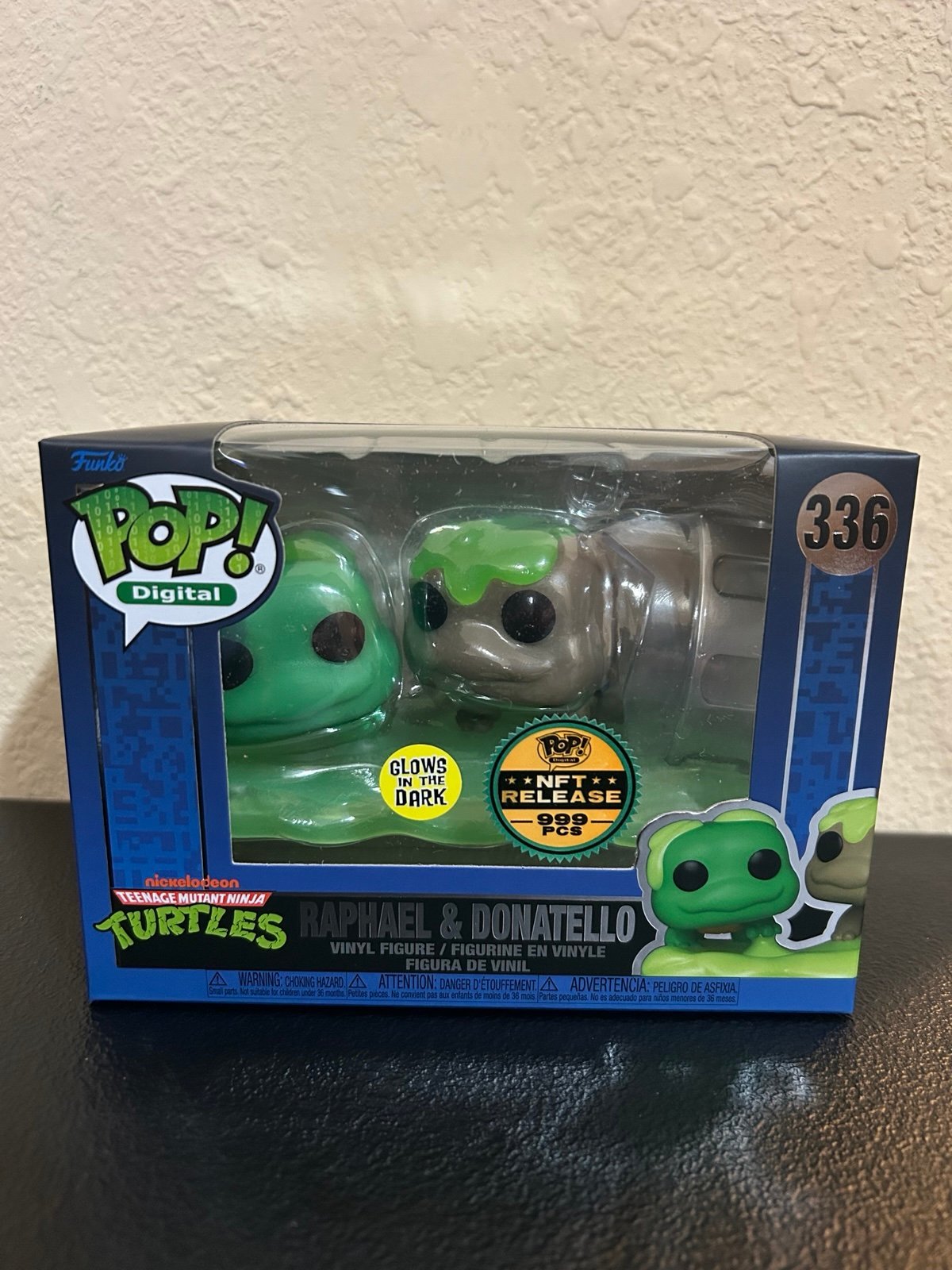 Funko Pop Digital TMNT: Raphael & Donatello Glow #336 LE 999 Grail with Armor