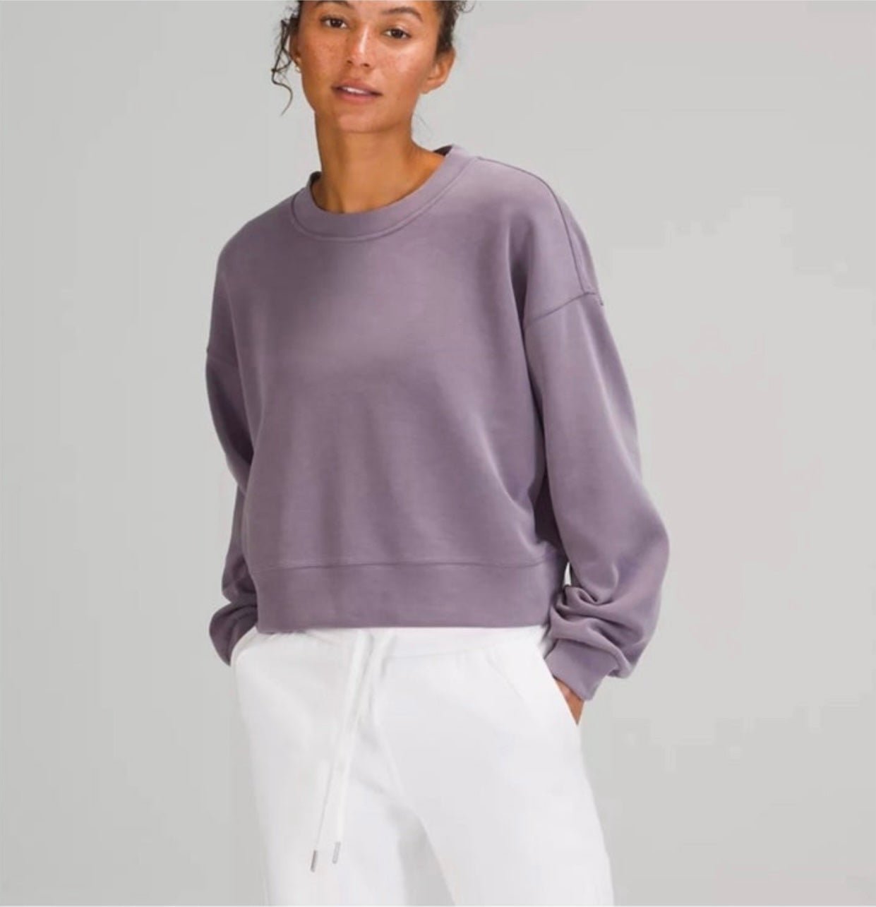 Lululemon Perfectly Oversized Cropped Crew Softstreme