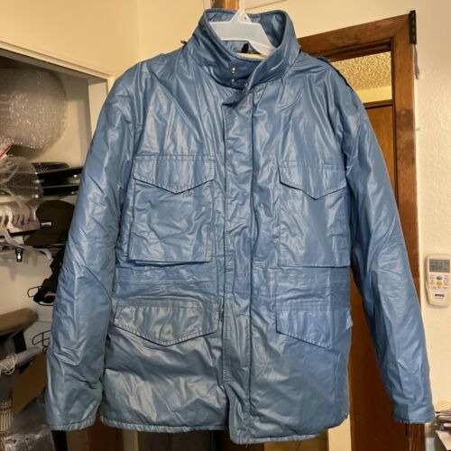 Carter's And Sons Blue Puff Jacket - Inside Quilted - Medium - Made In USA