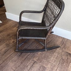 antique wicker child chair ca 1930