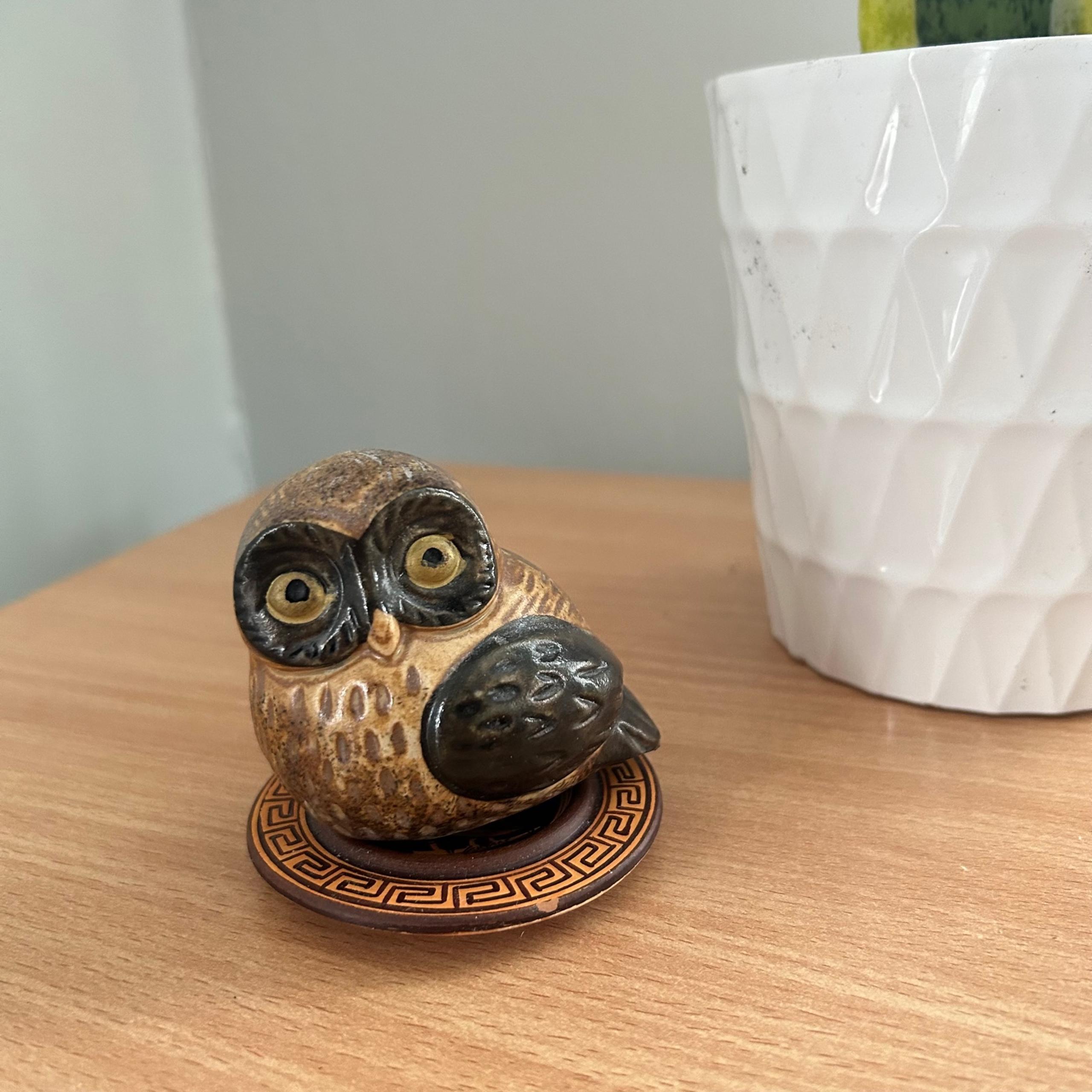 Vintage 70’s Owl Figurine Statue