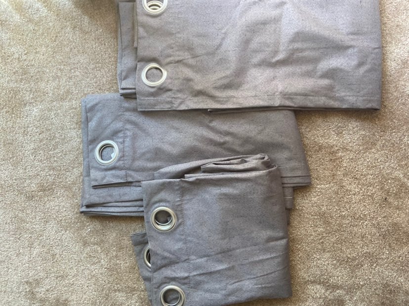 3 pannels of blackout curtains 42X84