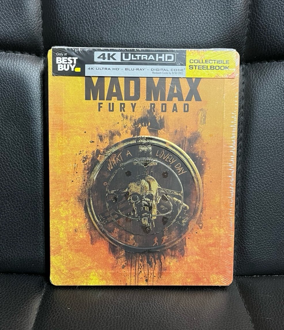 Mad Max Fury Road 4K UHD Blu-ray Steelbook RARE OOP SEALED