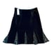 JACKIE JON, NWT, BLACK VELVET LOOK, MID LENGTH SKIRT. SIZE 14