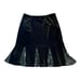 JACKIE JON, NWT, BLACK VELVET LOOK, MID LENGTH SKIRT. SIZE 14