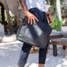 ALI MEDIUM FLAP MESSENGER BAG - COAL