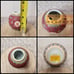 Teapot Floral Chinese Mun Shou Longevity Jar Vase Tea Pot + Lid Porcelain Red
