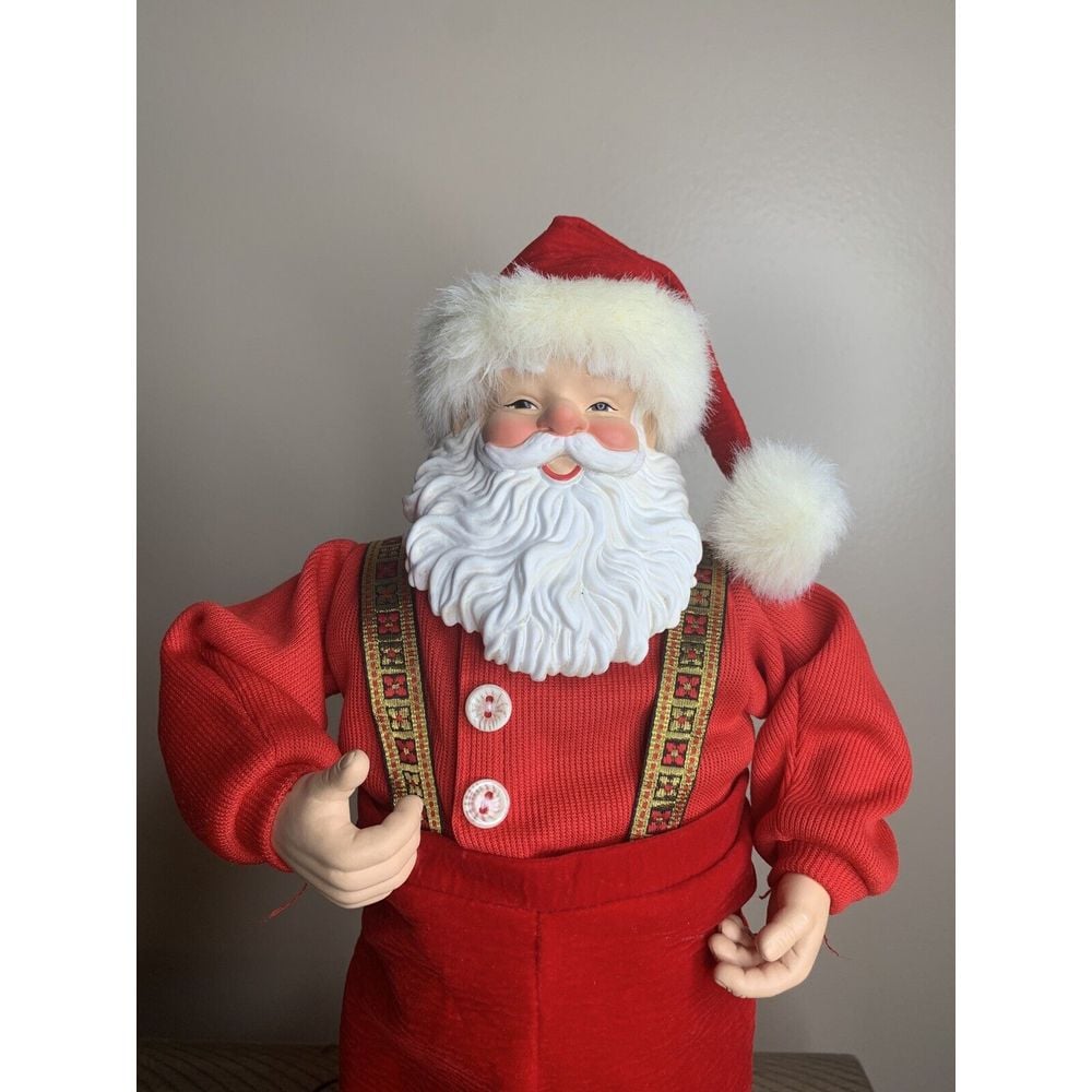 Vtg 1998 Retired JINGLE BELL ROCK SANTA Sings Jingle Bells PRISTINE 1st Edition