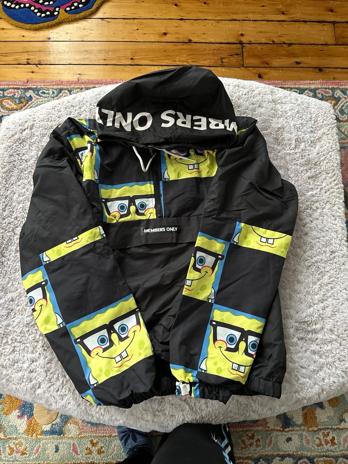 members only spongebob windbreaker
