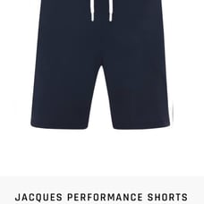 JACQUES PERFORMANCE NAVY SHORTS by Casto