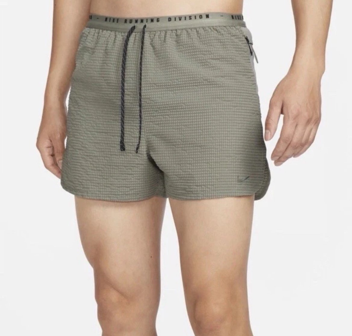 Nike Running Division Men's Dri-FIT ADV 4 Shorts Gray Sz L FQ4617-053 100 NWT