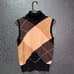 St. John’s Bay Women’s Beige/Black Paid Sweater Vest Size Medium