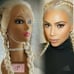 Double celebrity blonde lace wig 24 inch