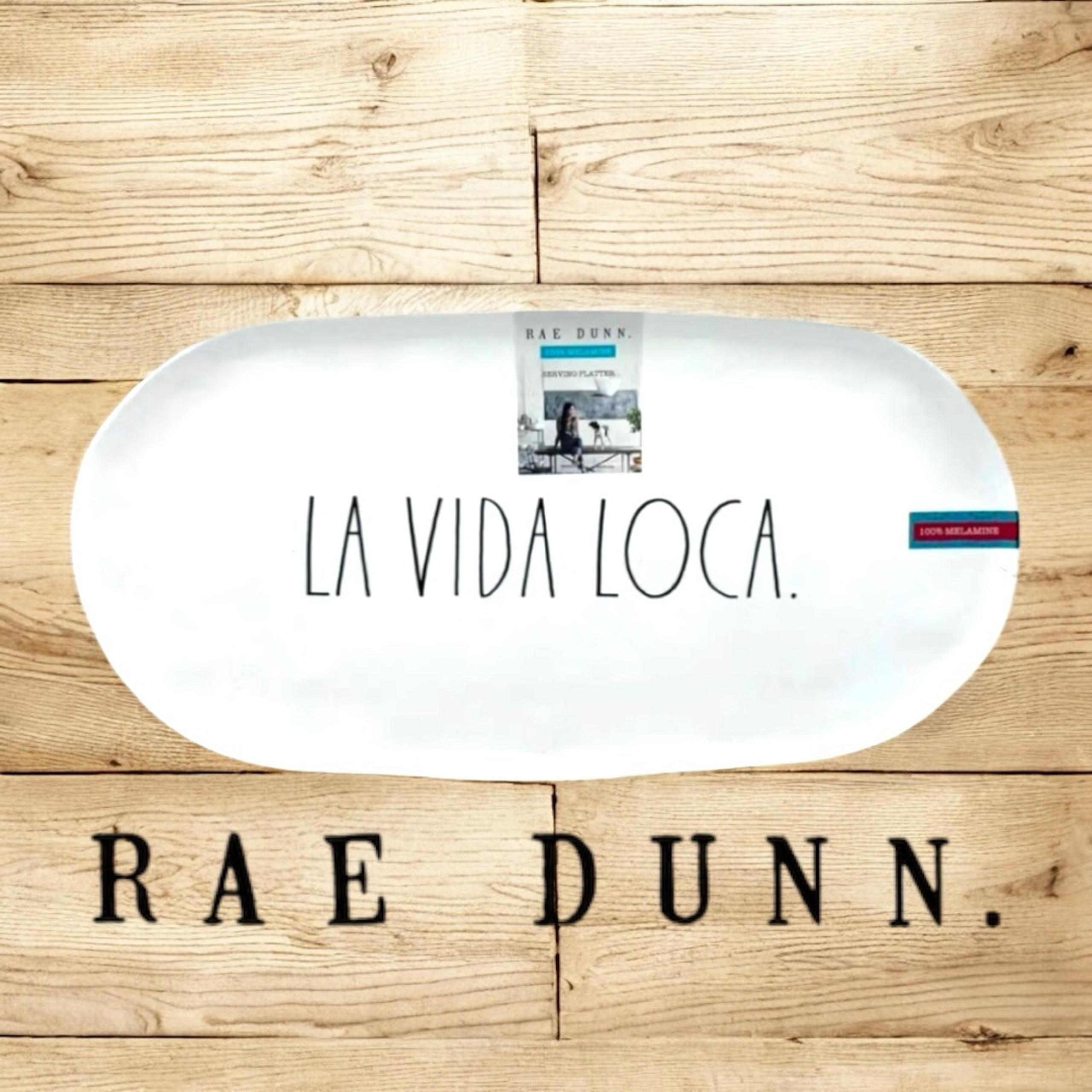 Rae Dunn La Vida Loca Melamine Serving Platter