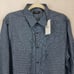NEW Theory Men's XL Irving Long Sleeve Button Down Casual Shirt in Harbor Blue