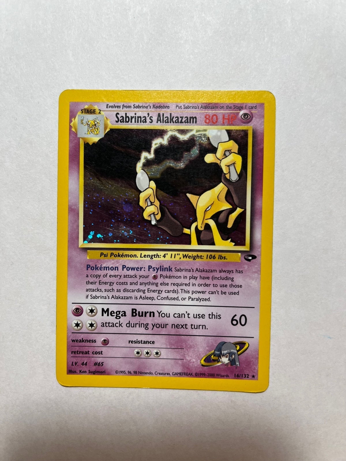 Holo Sabrina's Alakazam 16/132 Holo Sabrina's Alakazam 16/132
