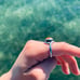 Vintage Sterling Silver Amber Ring