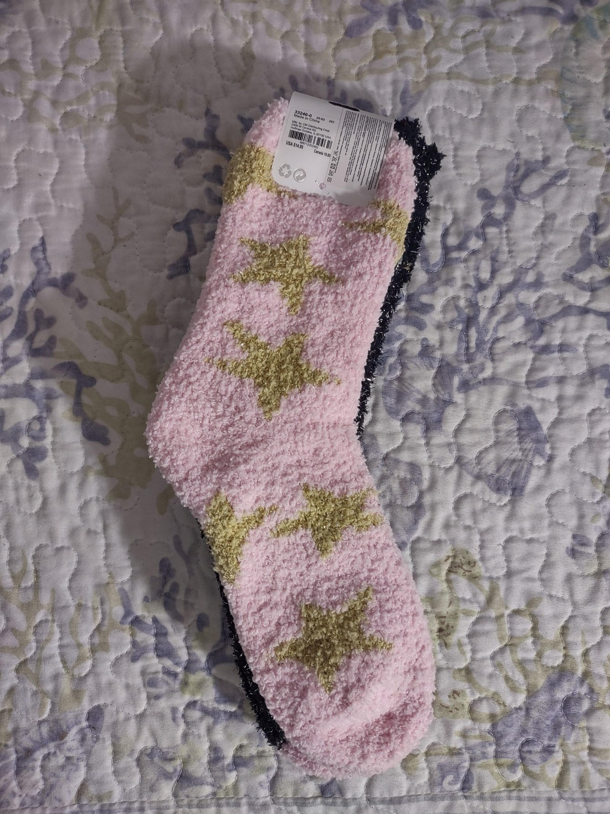 Icing 2pk Cozy Glitter Cat Fuzzy socks