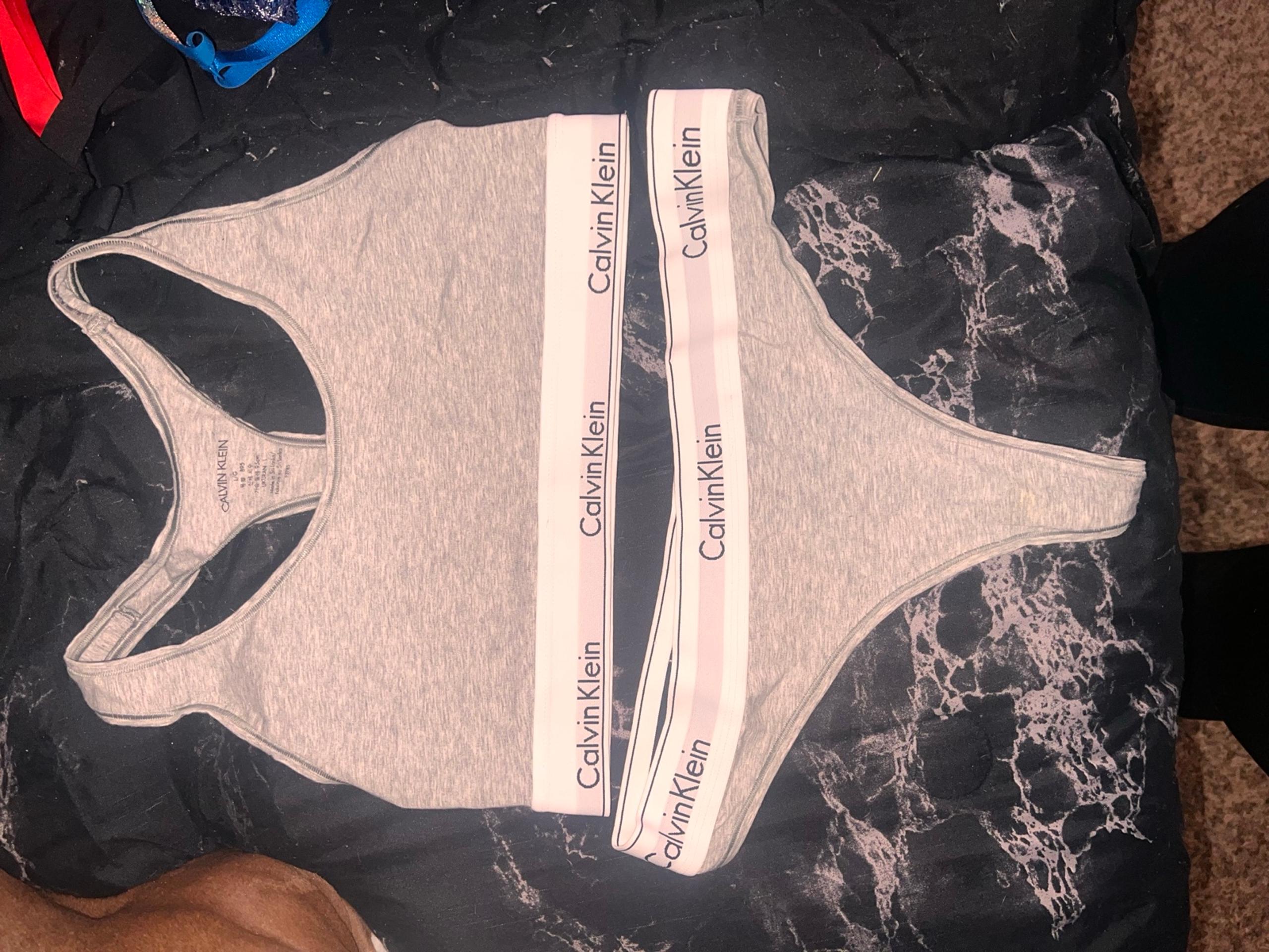 Women’s Calvin Klein Sports Bra and Thong Matching Set