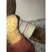 VTG 1980s Wrinkles Plush Dog Hand Puppet DARK BROWN W/ Bone Corduroy Pants 16”